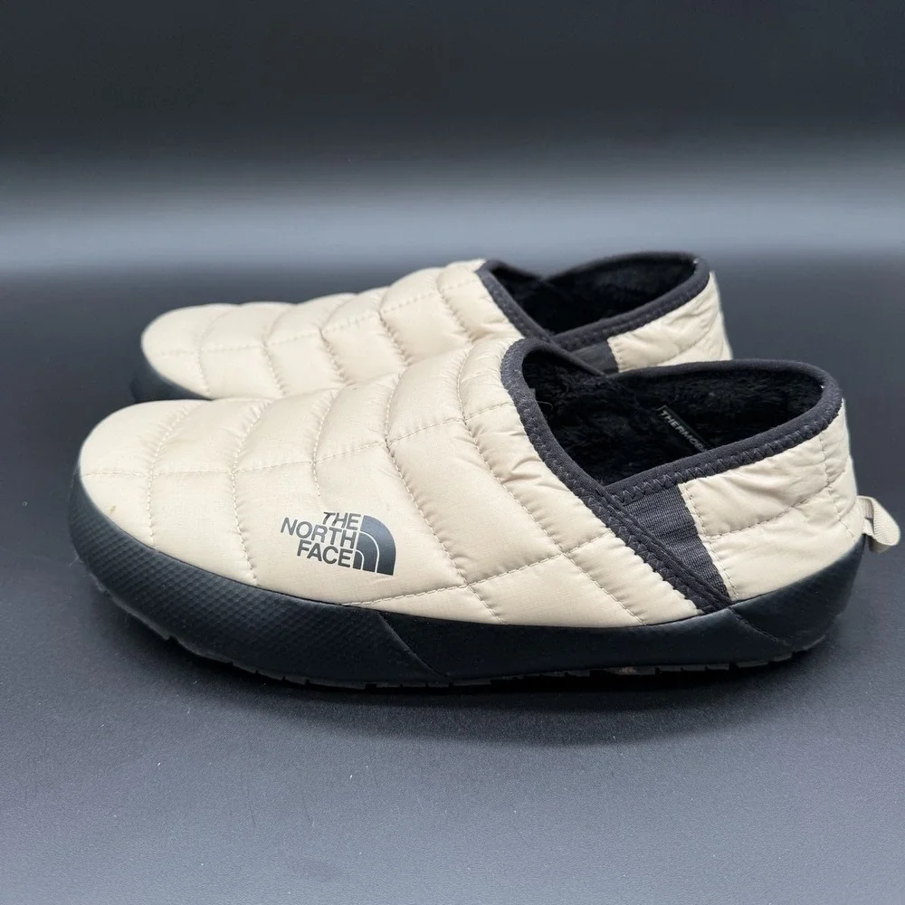 The North Face Men's 8 Thermoball Traction Mule Tan Black Pre Owned